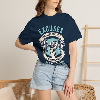 100% cotton (fiber content may vary for different colors) Medium fabric (5.3 oz/yd² (180 g/m²)) Dedicated Yourself To Becoming Your Best Don’t Burn Calories Unisex Heavy Cotton T-Shirt