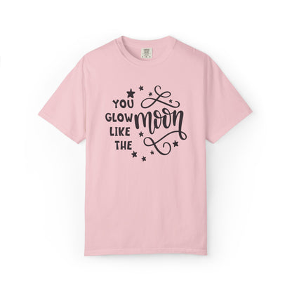 You Glow Like The Moon Inner Beauty Fashion Tee Body Positivity Wellness Forever Young Healthy lifestyle Unisex Heavy Cotton T-Shirt