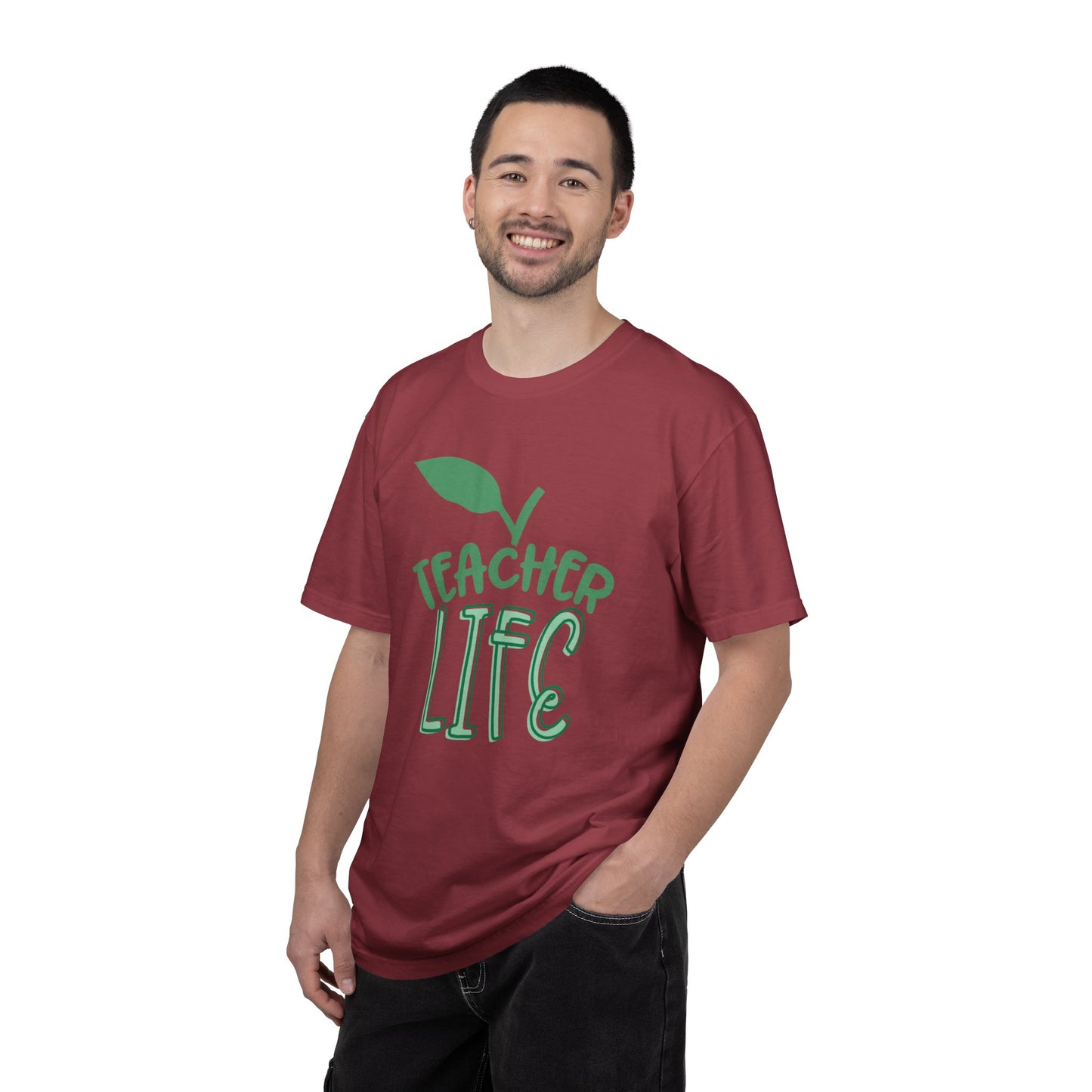 Teacher Life Role Model Supportive Learning Positive Reinforcement Moral Values Unisex Heavy Cotton T-Shirt