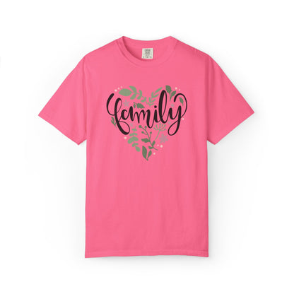 Family Trendy Tee Hug Rainbow Passion Unconditional Soulful Connection Siblings Love Parents Unisex Heavy Cotton T-Shirt