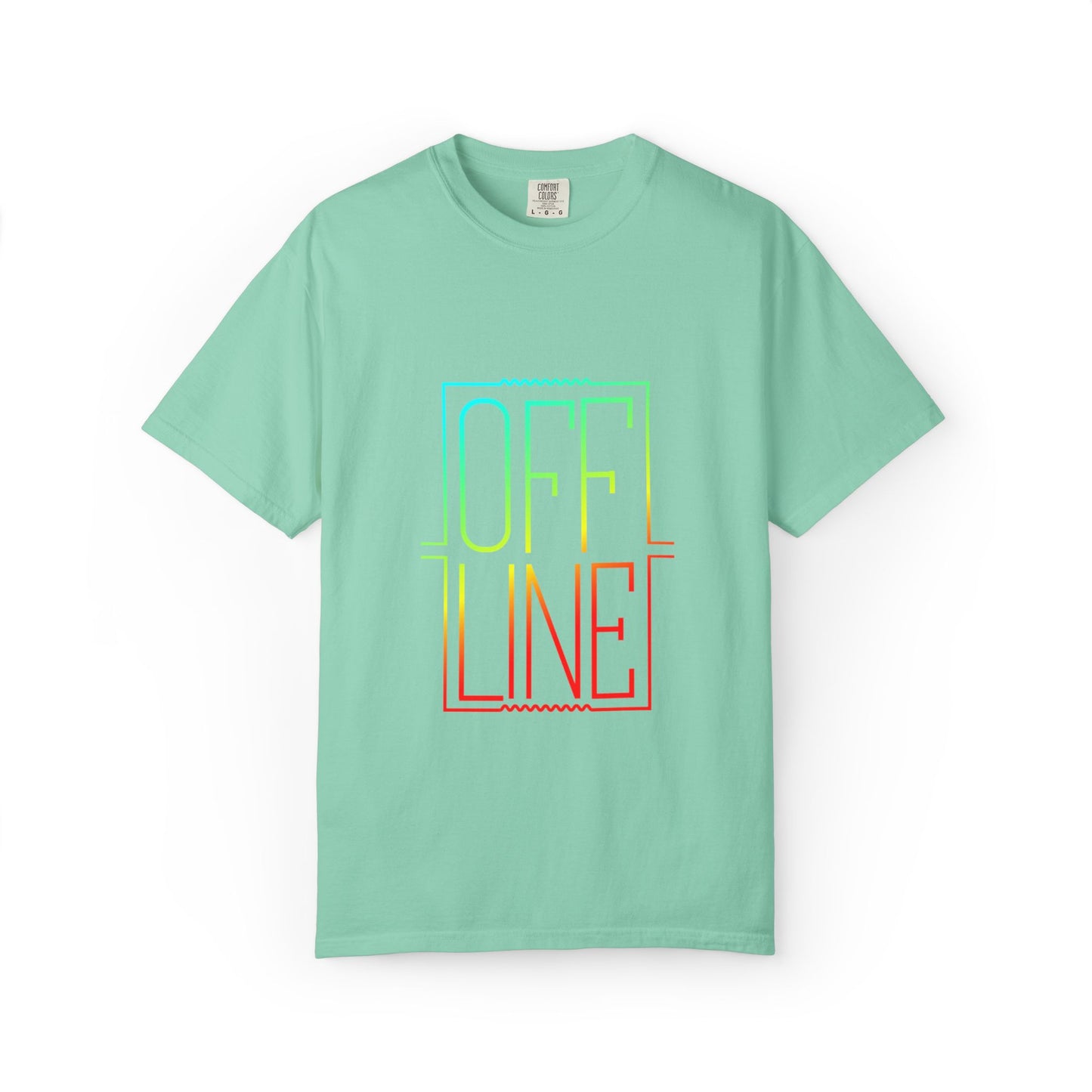 Offline Tech-Free Funny Tee Unplugged Disconnect Relaxation Peaceful Living No Screen Digital Break Unisex Heavy Cotton T-Shirt