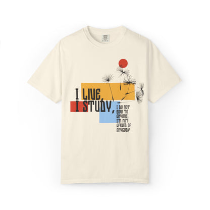 I Live I Study - Unisex Garment-Dyed T-shirt