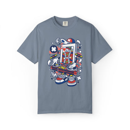 Dj King Play Card Hip Hop Vibes Trends Pop Visuals Tee Remixes Music Producer Unisex Heavy Cotton T-Shirt