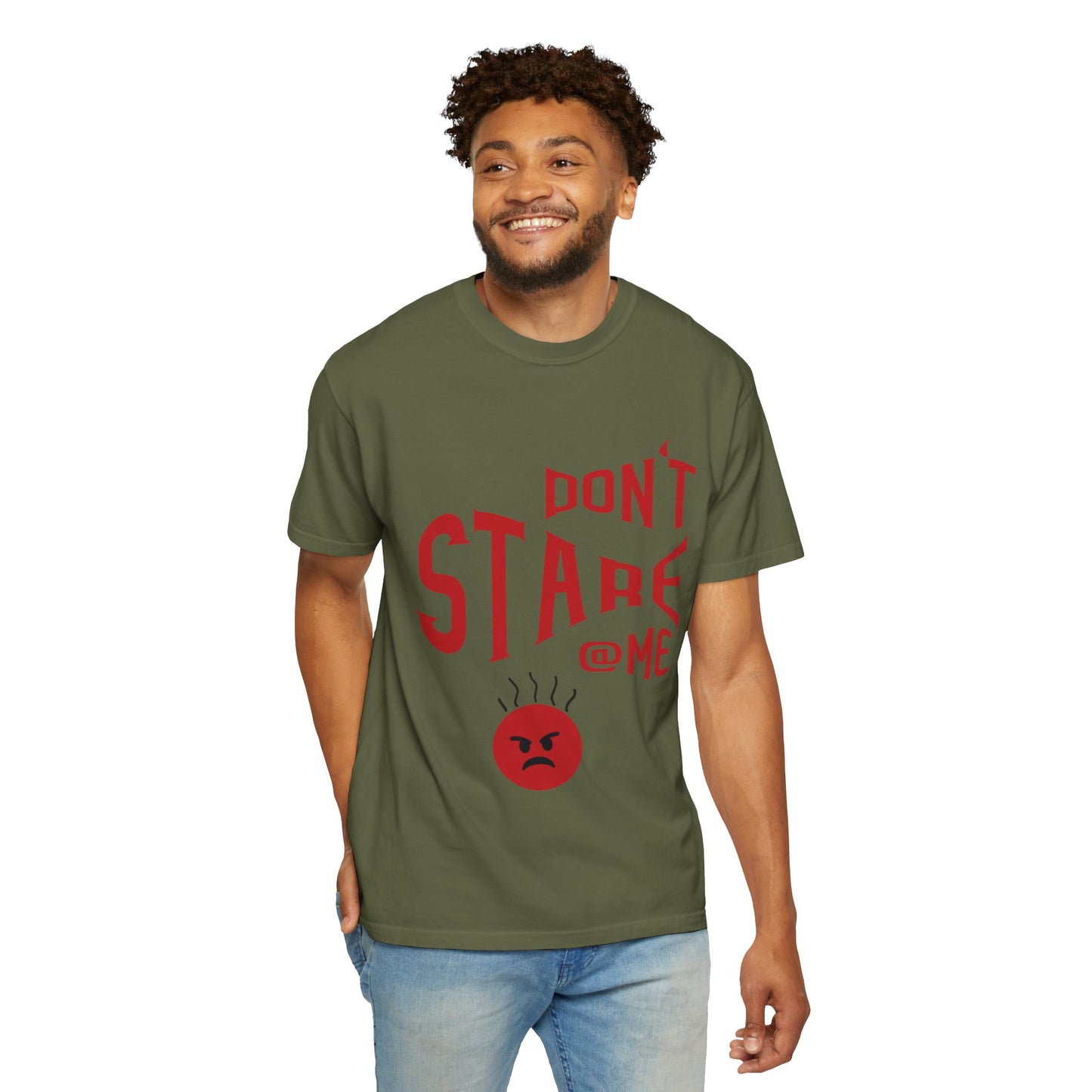 Don’t Stare Me Politeness Tee Personal Space Self-Consciousness Respect Boundaries Unisex Heavy Cotton T-Shirt