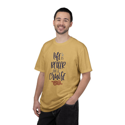 Life Is Better On A Cruise Marine Life Fishermen Seafaring Adventure Lovers Tee Shipman Unisex Heavy Cotton T-Shirt