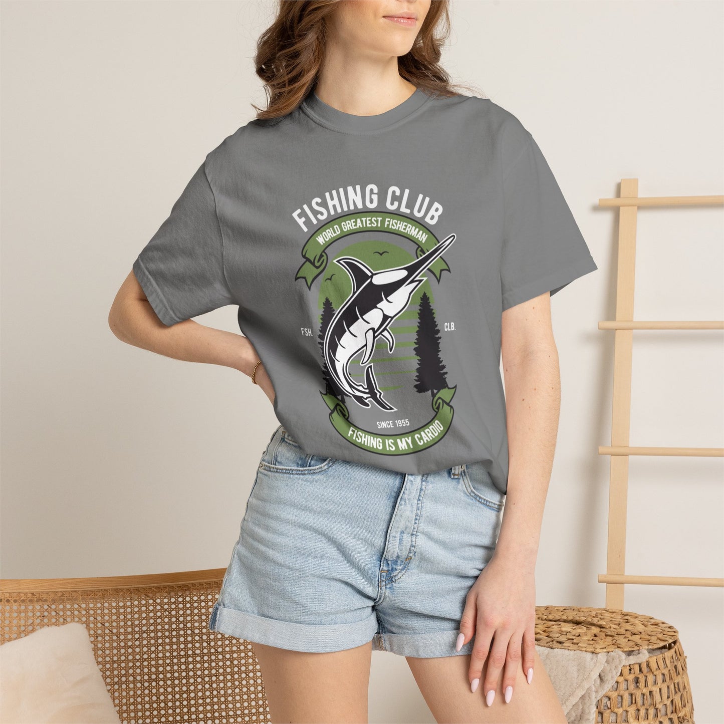 Fishing Club Fishing Gear Sarcastic Fishing Tee Unisex Heavy Cotton T-Shirt