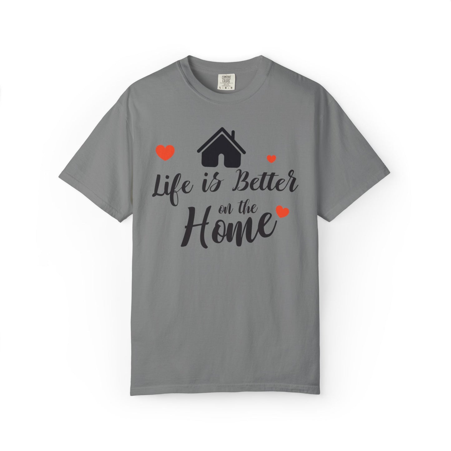Life Is Better On The Home Peaceful Paradise Tee Cherished Space Heartfelt Haven Unisex Heavy Cotton T-Shirt