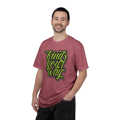 Find Your Way Direction Guidance Tee Exploration Adventure Destination Unisex Heavy Cotton T-Shirt