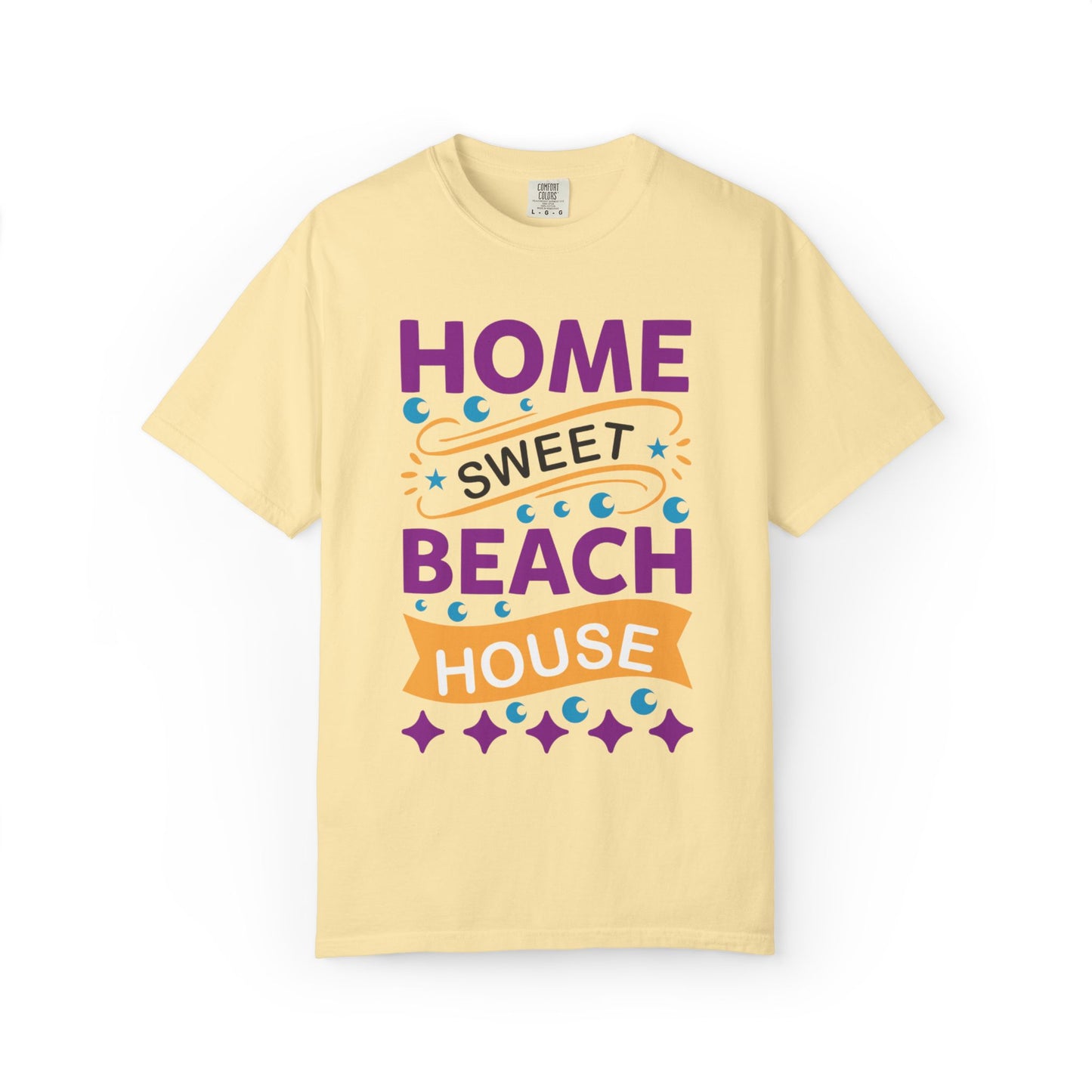 Enjoyable Home Sweet Beach House Beach Life Sun Sand Sea Seashells Sea Breeze Beach Sun Glasses  Unisex Heavy Cotton T-Shirt