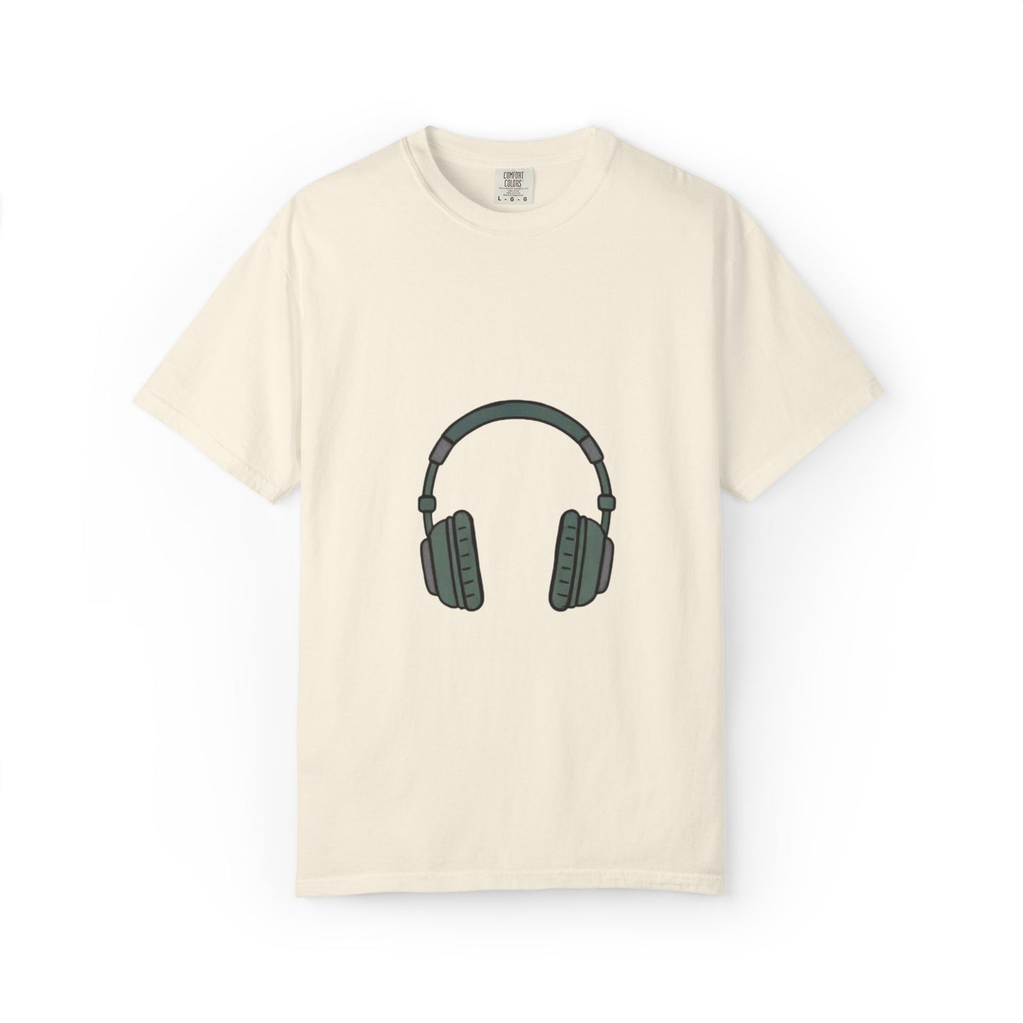 Head Phone Unisex Garment-Dyed T-shirt