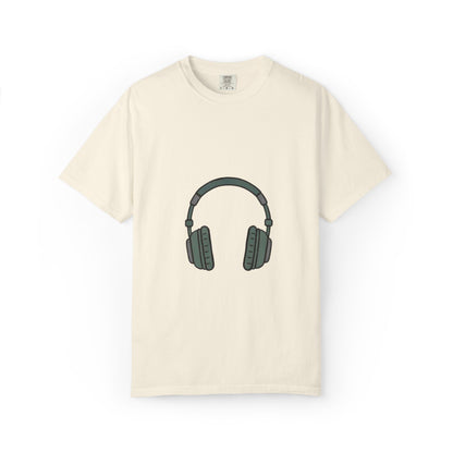 Head Phone Unisex Garment-Dyed T-shirt