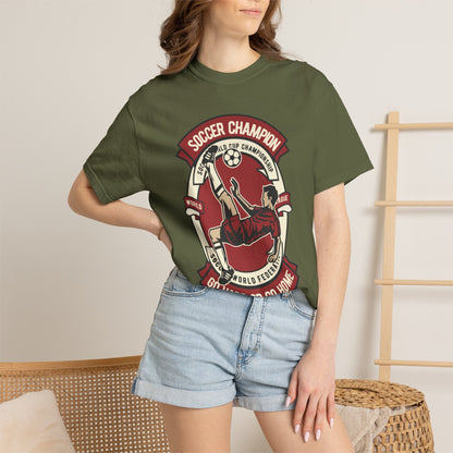 Soccer Champion Heartwarming Sweet Tee Charismatic Passion Unisex Heavy Cotton T-Shirt