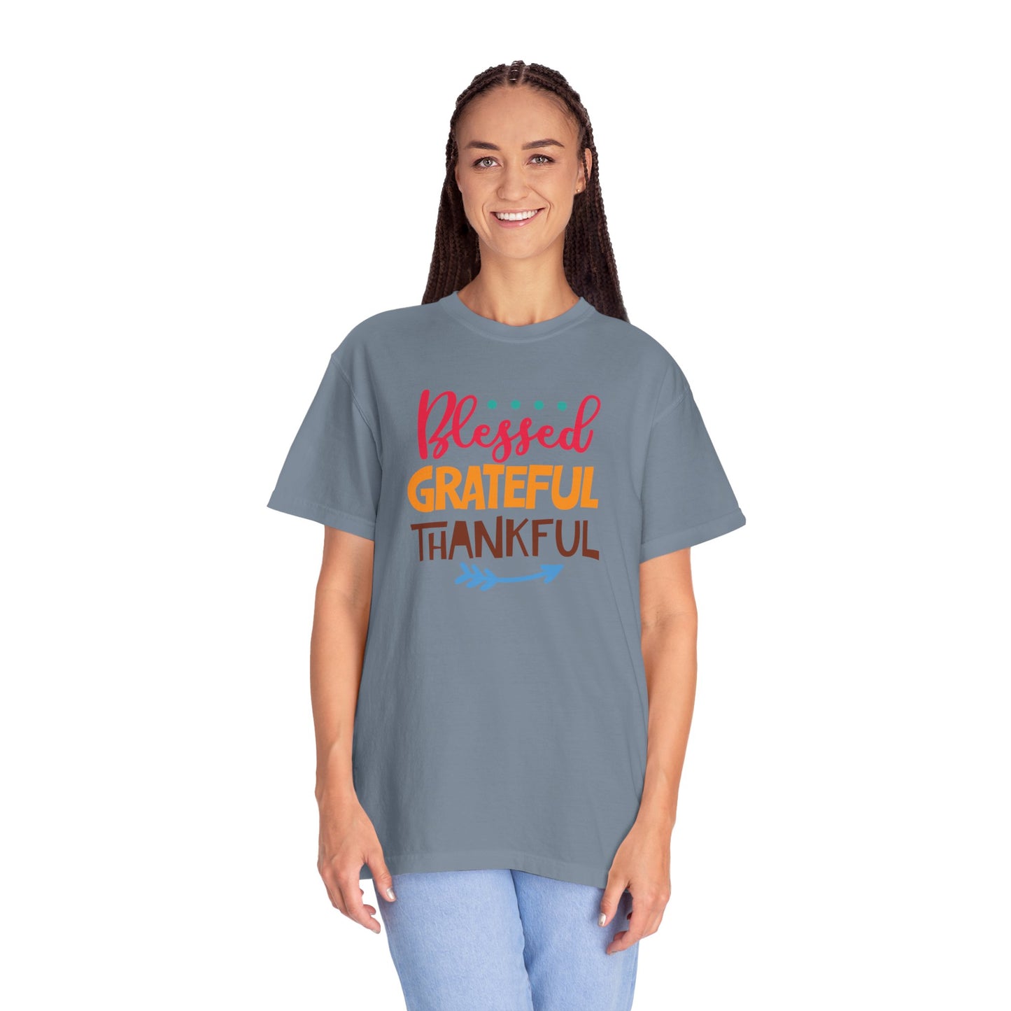 Blessed Grateful ThankfulAppreciate Everything Lovers Tee Positivity Self-Sufficiency Satisfaction Unisex Heavy Cotton T-Shirt