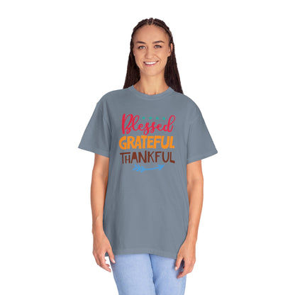 Blessed Grateful ThankfulAppreciate Everything Lovers Tee Positivity Self-Sufficiency Satisfaction Unisex Heavy Cotton T-Shirt