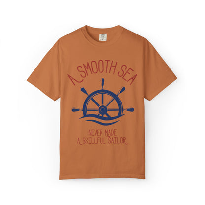 A Smooth Sea Marine Life Fishermen Seafaring Adventure Lovers Tee Shipman Unisex Heavy Cotton T-Shirt
