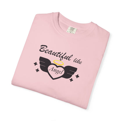 Beautiful Like Angel Politeness Tee Confidence Boost Stunning Gracefulness Unisex Heavy Cotton T-Shirt