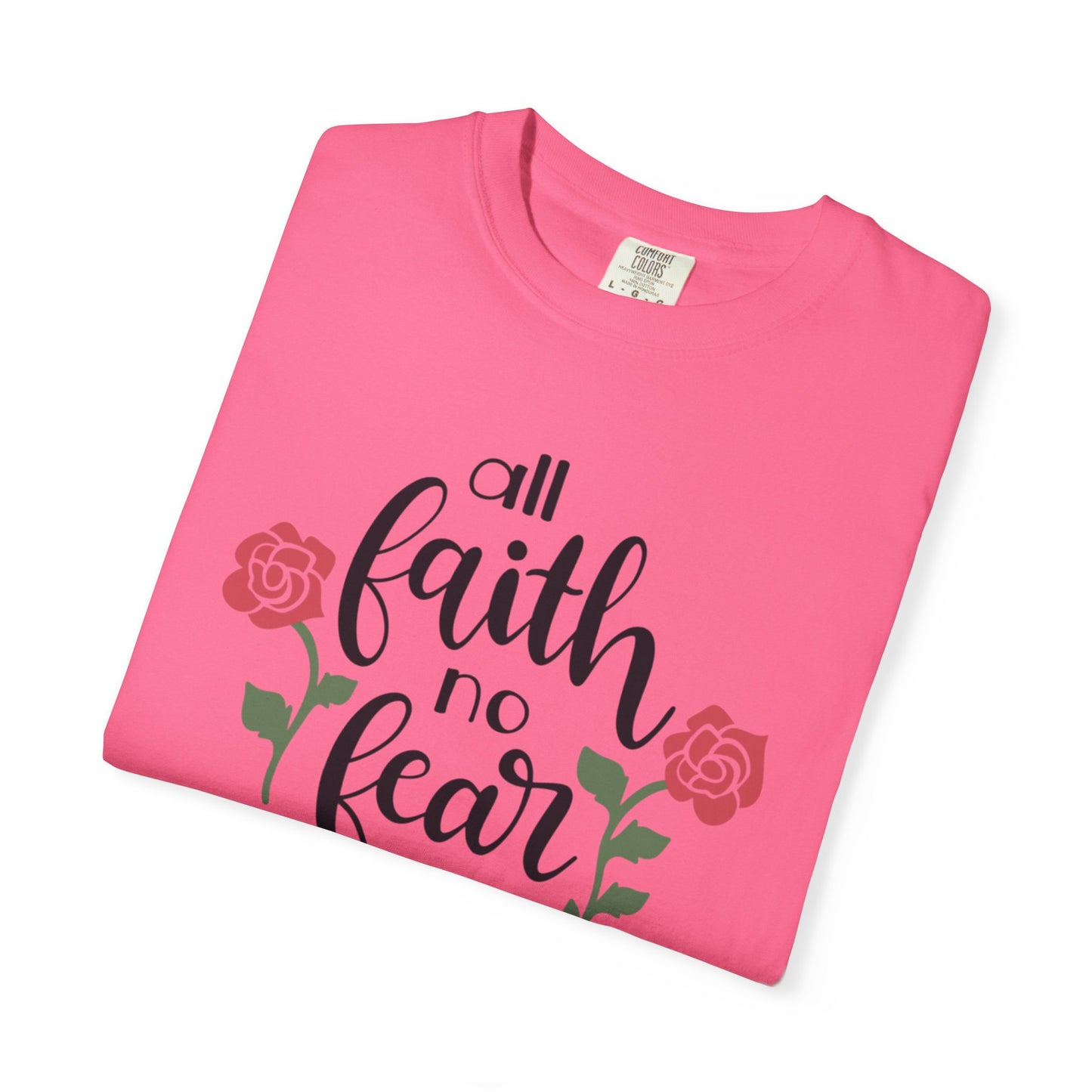 All Faith No Fear Stop Wishing Start Doing Action Goal Setting Modern Tee Achievement Self-Improvement Unisex Heavy Cotton T-Shirt