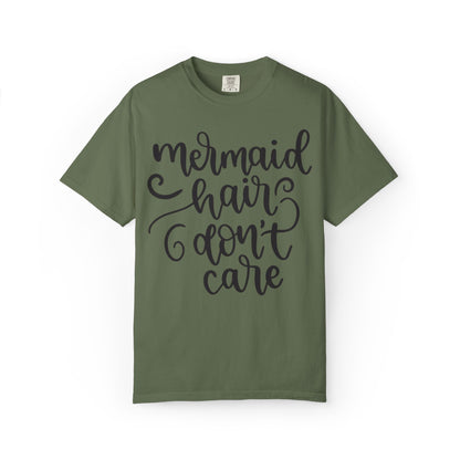 Mermaid Hair Don’t Care Heartwarming Lovely Tee Adorable Sweet Charismatic Underwater Beauty Ocean Guardians Unisex Heavy Cotton T-Shirt