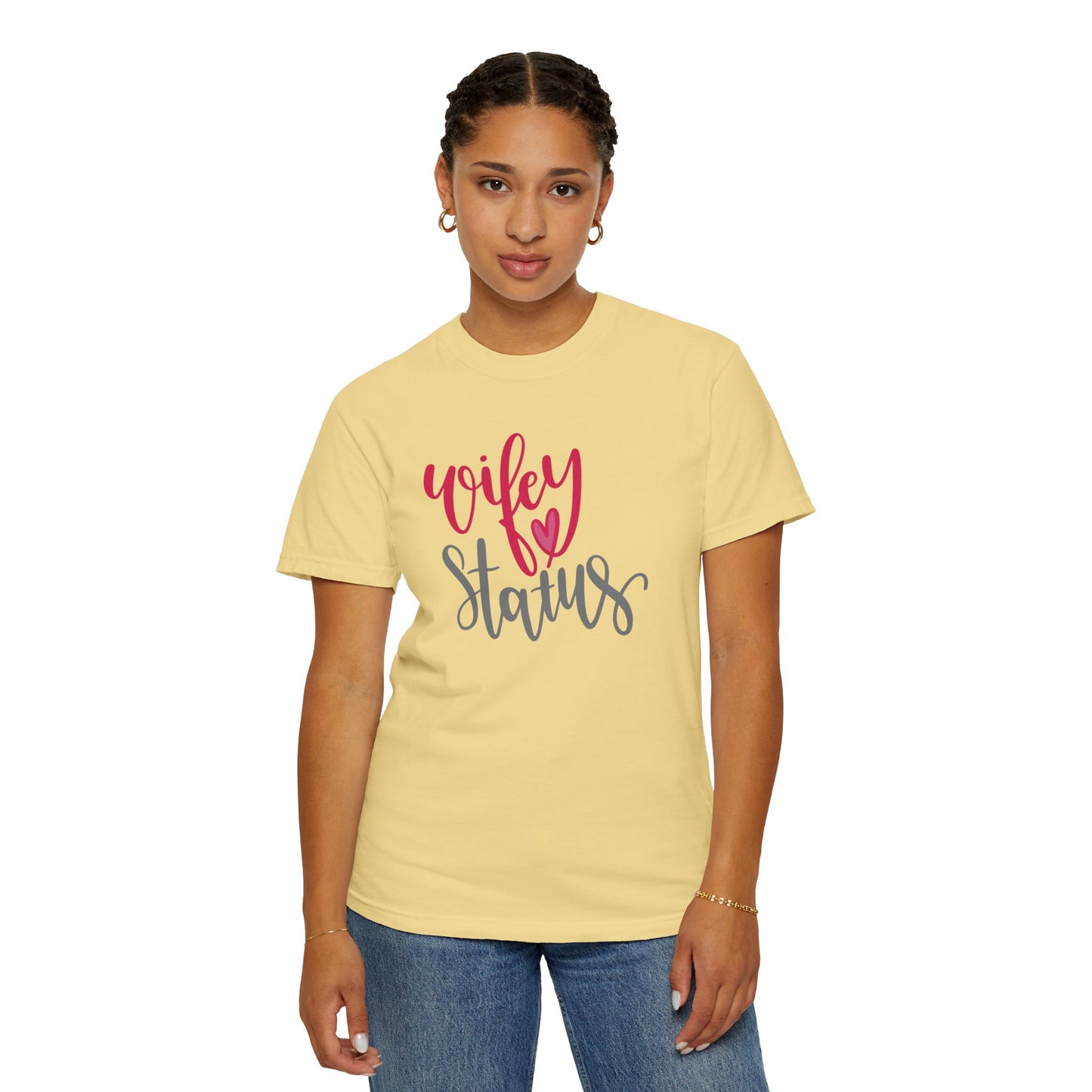 Wifey Status Loyal Tee Fun-loving Elegant Captivating Graceful Amazing Unisex Heavy Cotton T-Shirt