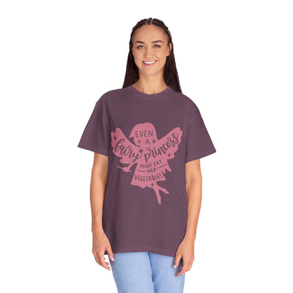 Even A Fairy Princess Must Eat Her Vegetables Parenting Advice Tee Healthy Eating Balanced Diet Unisex Heavy Cotton T-Shirt