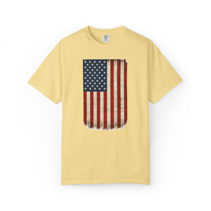 Flag USA - Unisex Garment-Dyed T-shirt
