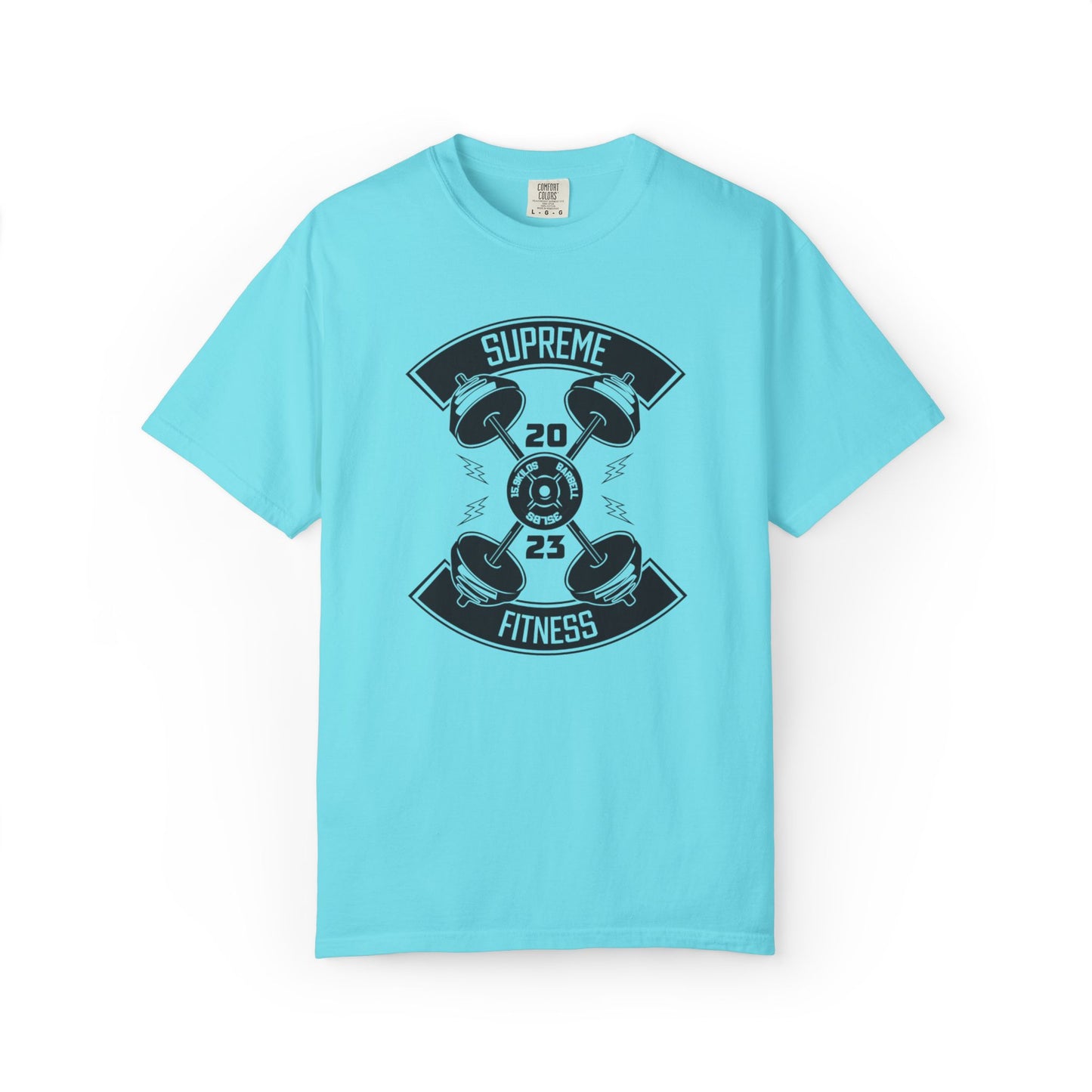 Inspirational Supreme Fitness Body Building Health & Supplements Fitness Lovers Dumbbells Bodybuilders Unisex Heavy Cotton T-Shirt