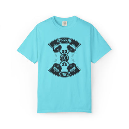 Inspirational Supreme Fitness Body Building Health & Supplements Fitness Lovers Dumbbells Bodybuilders Unisex Heavy Cotton T-Shirt