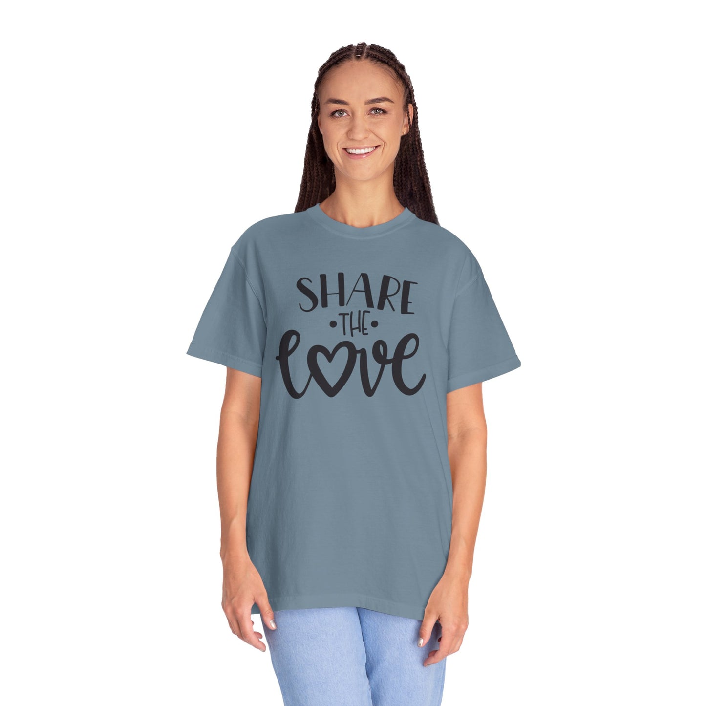 Share The Love Kindness Tee Compassion Empathy Support Community Affection Unisex Heavy Cotton T-Shirt