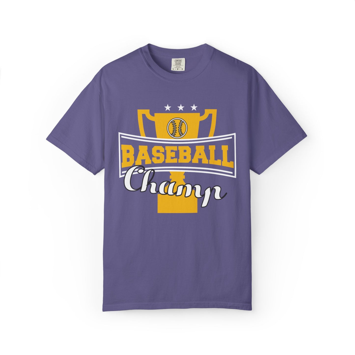 Baseball Champ Tee Bullpen Pitcher Bats League Game Sports Unisex Heavy Cotton T-Shirt