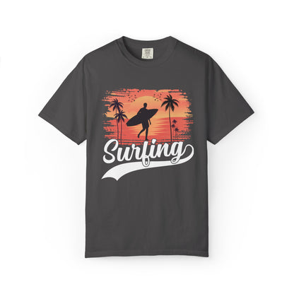 Exciting Surfing Catch The Wave Barrels & Breaks Shortboard Beach Vibes Unisex Heavy Cotton T-Shirt