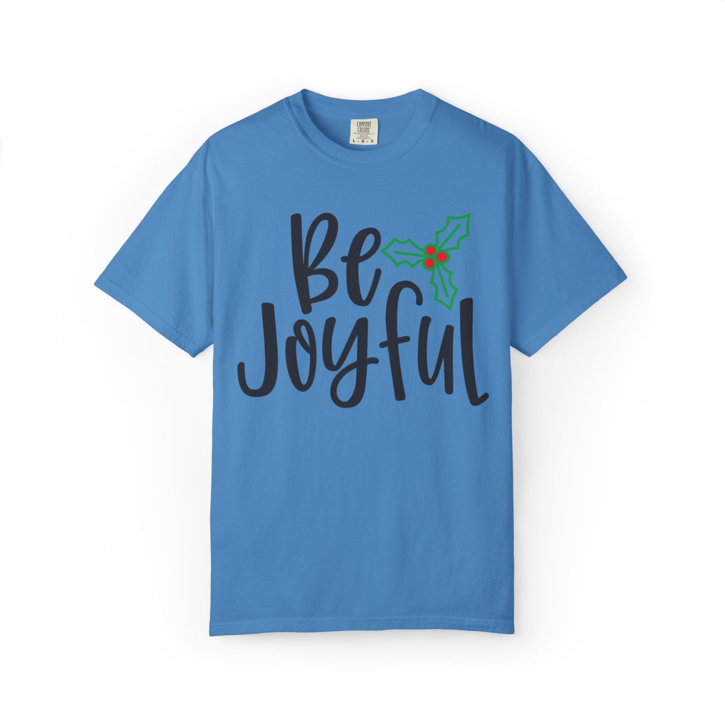Be Joyful Festival Season Tee Twinkle Lights New Year Celebration Merry Christmas Noel Delight Unisex Heavy Cotton T-Shirt
