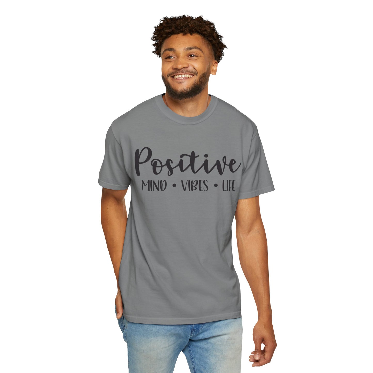 Positive Mind Vibes Life Precious Moments Tee Unexpected Blessings Divine Intervention Positive Outlook Unisex Heavy Cotton T-Shirt