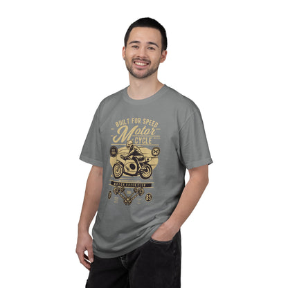 Built For Speed Motorcycle Custom Engine Club Motorbike Lovers Trendy Tee High-speed Rider Adventure Racer Unisex Heavy Cotton T-Shirt