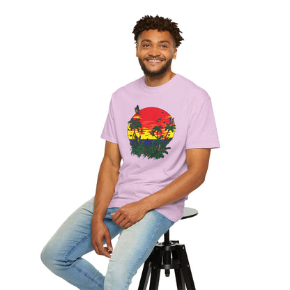 Palm Trees Island Summer Trendy Tee Sunshine Days Ice Cream Summer Camp Beachcombing Anchor Unisex Heavy Cotton T-Shirt