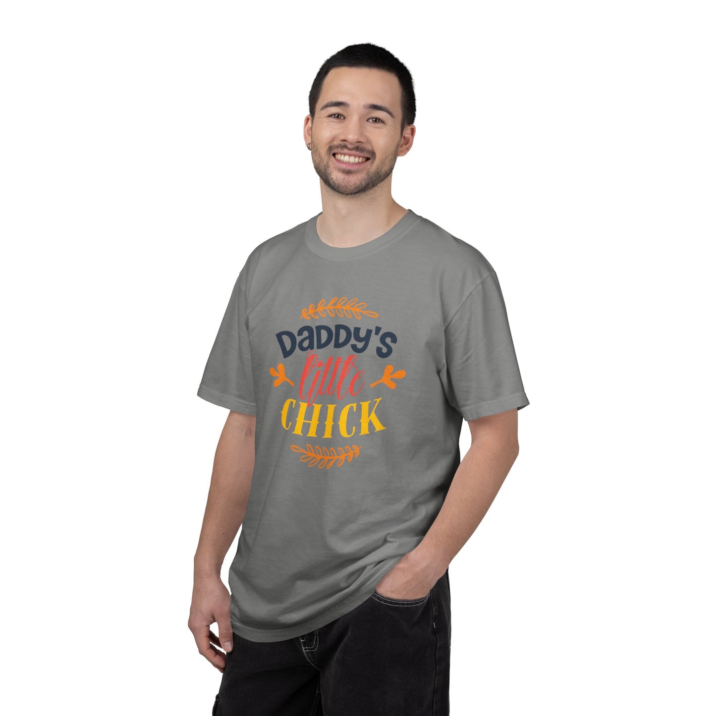 Daddy’s Little Chick Confidence Tee Elegance Charming Appealing Beauty Easter Celebration Unisex Heavy Cotton T-Shirt
