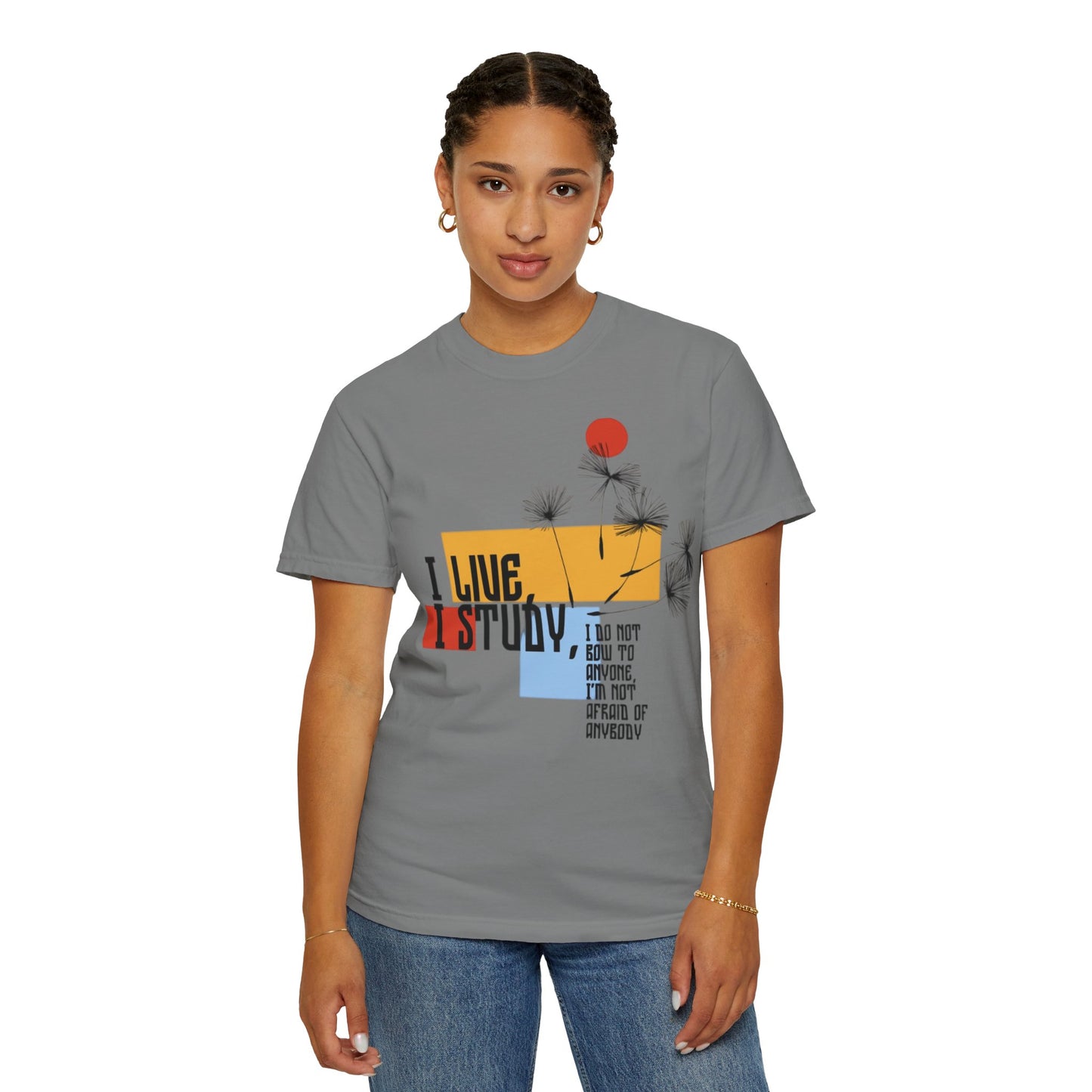 I Live I Study - Unisex Garment-Dyed T-shirt