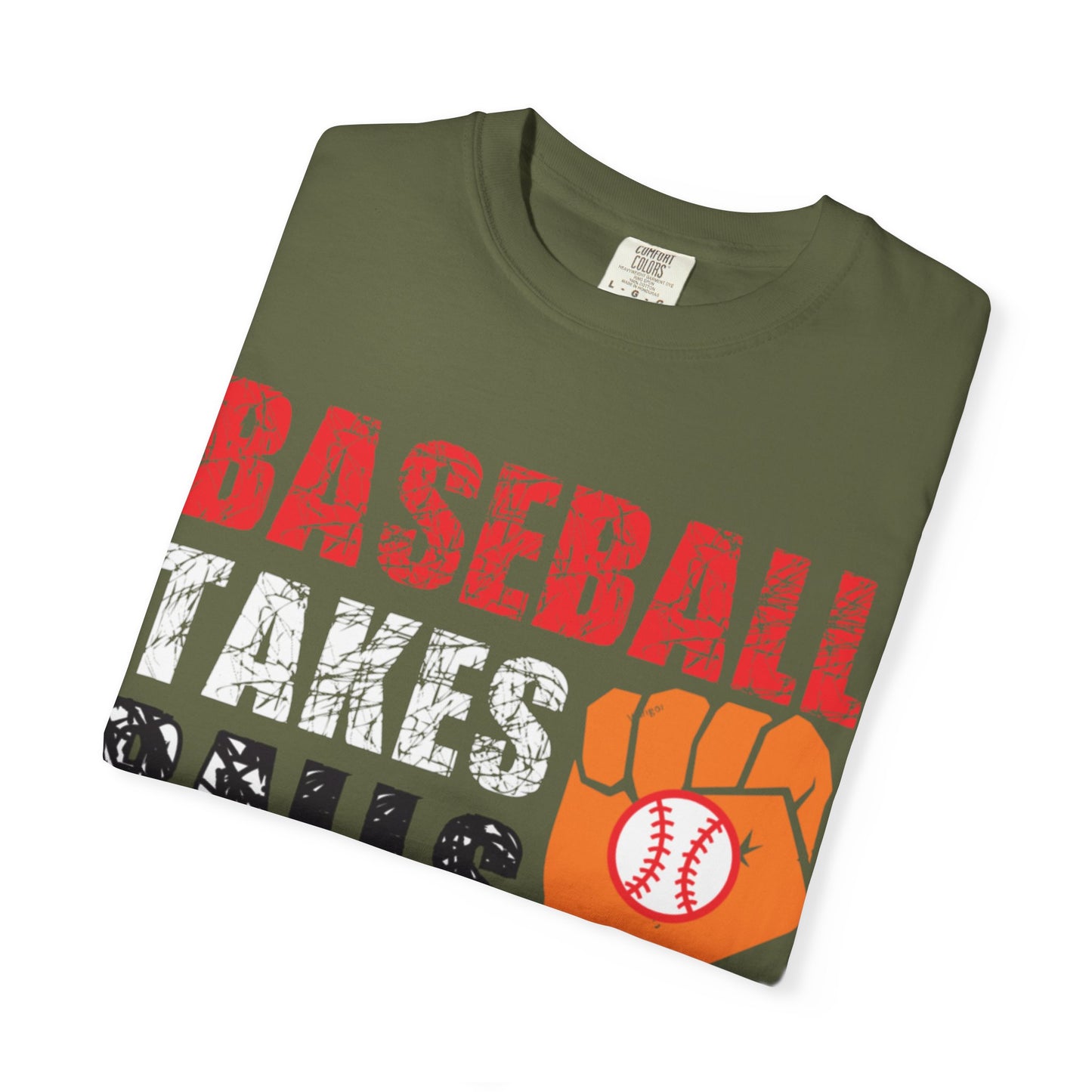 Baseball Takes Ball Defensive Prowess Tee Fielding Excellence Outfield Expertise Unisex Heavy Cotton T-Shirt