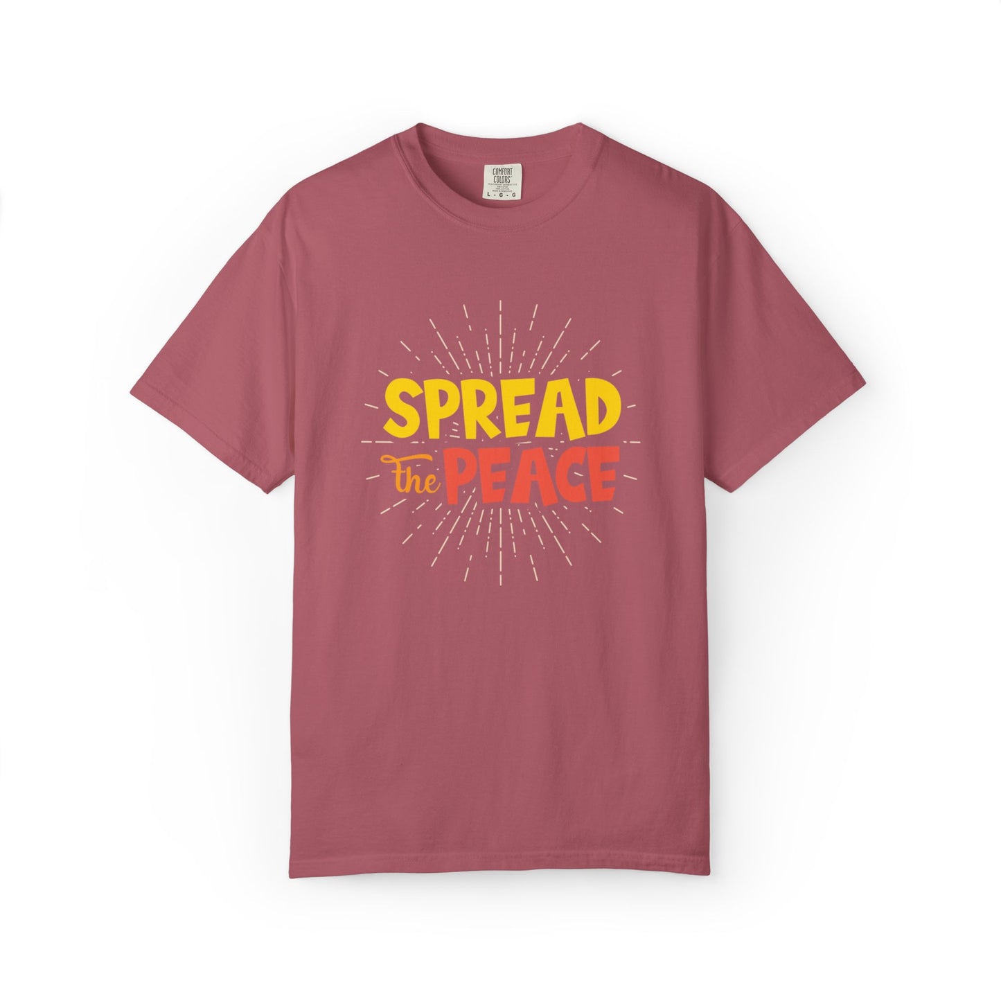 Spread The Peace Trendy Tee Encouraging Anti-violence Unity Kindness Humble Positivity Unisex Heavy Cotton T-Shirt