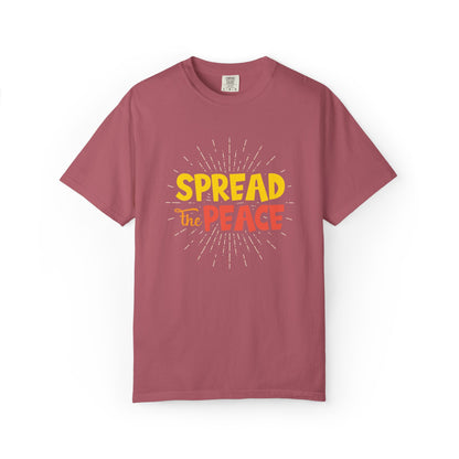 Spread The Peace Trendy Tee Encouraging Anti-violence Unity Kindness Humble Positivity Unisex Heavy Cotton T-Shirt
