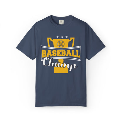 Baseball Champ Tee Bullpen Pitcher Bats League Game Sports Unisex Heavy Cotton T-Shirt