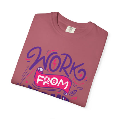 Work From Home Internet Connectivity Remote Work Benefits Virtual Meetings Tee Collaboration Tools Unisex Heavy Cotton T-Shirt