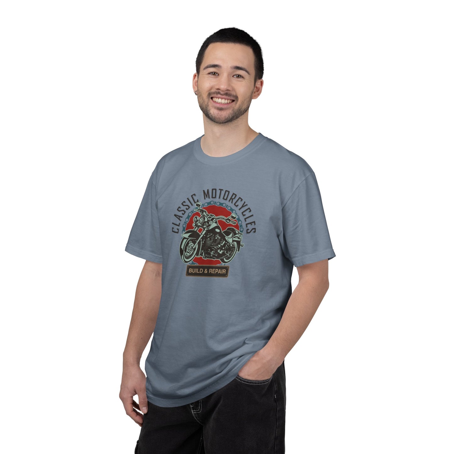Classic Motorcycles Custom Engine Club Motorbike Lovers Trendy Tee High-speed Rider Adventure Racer Unisex Heavy Cotton T-Shirt