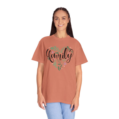 Family Trendy Tee Hug Rainbow Passion Unconditional Soulful Connection Siblings Love Parents Unisex Heavy Cotton T-Shirt
