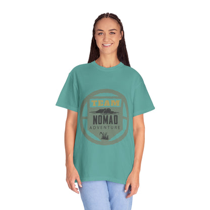 Team Nomad Constant Movement Discovery Freedom Adventure Enthusiasts Unisex Heavy Cotton T-Shirt