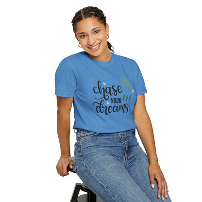 Chase Your Dreams Creativity Imagination Tee Determination Reach For The Stars Unisex Heavy Cotton T-Shirt