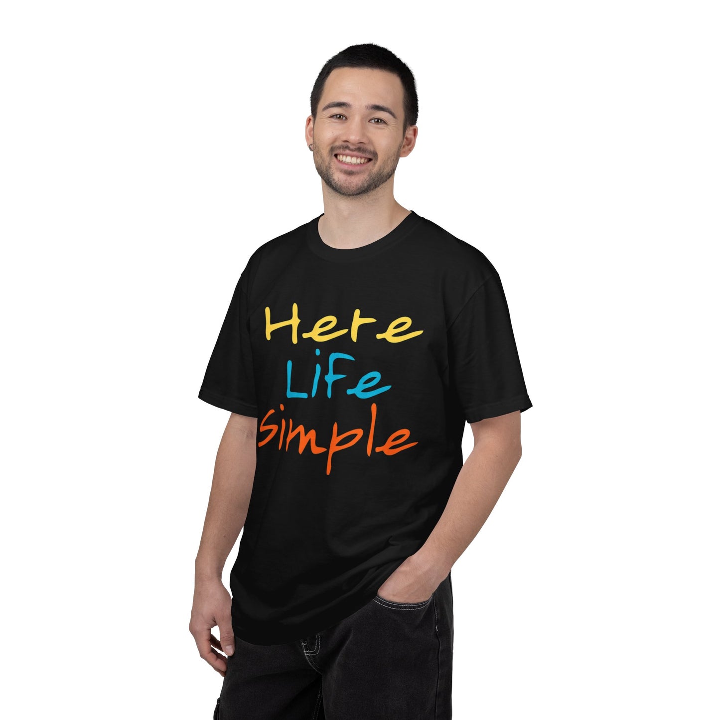 Here Life Simple - Unisex Garment-Dyed T-shirt