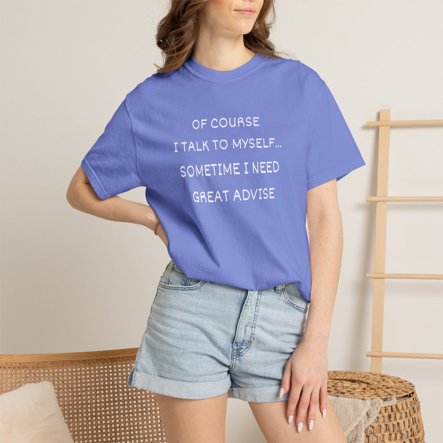 I Talk to Myself Unisex Garment-Dyed T-shirt