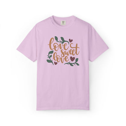 Love Sweet Love Boundless Love Affection Lover’s Tee Infinite Bliss Butterfly Kisses Evergreen Romance Unisex Heavy Cotton T-Shirt