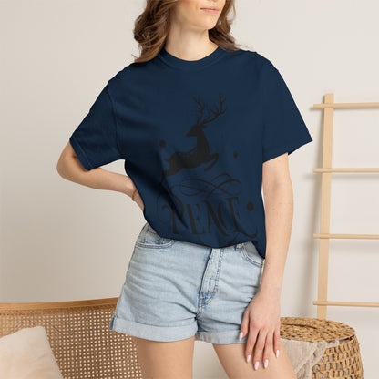 Peace Harmony Unity Peacemakers Tee Merry Christmas Festival Snowflakes Season Of Joy Unisex Heavy Cotton T-Shirt