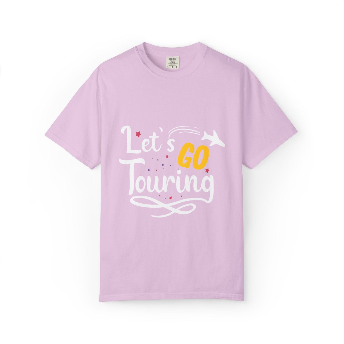 Let’s Go Touring Trendy Tee Travel Addict Exploring Adventurous Tour Lover Tourist Journey Unisex Heavy Cotton T-Shirt
